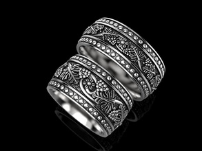 anel de casamento uvas do jóias imprimir 3dprinted printable anéis o design jóia ouro a moda printabl impressão prototipagem prata 3d print model - Mito3D