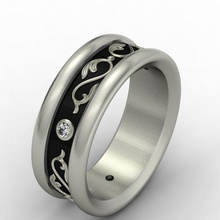 Hochzeits-ring-009 3d-Druck Modell Schmuck alten Anhänger bedruckbar ist gold Silber simbol Muster Halskette fantasy - ring Diamant-ring diamond genial die Erleichterung artcam gem Platin emal Ringe 3d print model - Mito3D