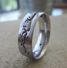 Boda anillo 01 hombre mujer esposa marido joyería joya boda inspiración día Moda naturaleza Dom anillos 3d print model - Mito3D
