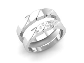 wedding ring 116 jewelry fashion accessories gold diamond man men woman women unisex design rings 3d print model - Mito3D