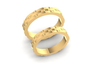 casamento anel 1312 joalheria moda acessórios ouro diamante projeto argolas 3d print model - Mito3D