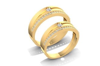 wedding ring 1316 jewelry fashion accessories gold diamond man men woman women unisex design fengshui rings 3d print model - Mito3D
