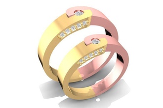 boda anillo 1319 joyería joya moda accesorios oro diamante diseño feng shui anillos 3d print model - Mito3D