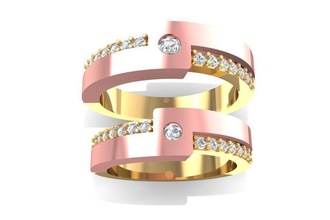wedding ring 1320 jewelry fashion accessories gold diamond man men woman women unisex design fengshui rings 3d print model - Mito3D