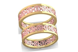 wedding ring 1322 jewelry fashion accessories gold diamond man men woman women unisex design fengshui rings 3d print model - Mito3D