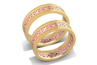 wedding ring 1325 jewelry fashion accessories gold diamond man men woman women unisex design fengshui rings 3d print model - Mito3D