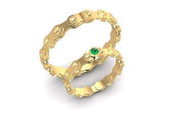 wedding ring 1330 jewelry fashion accessories gold diamond man men woman women unisex design fengshui rings 3d print model - Mito3D