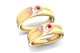 wedding ring 1338 jewelry fashion accessories gold diamond man men woman women unisex design fengshui rings 3d print model - Mito3D