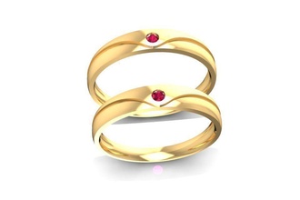 wedding ring 1340 jewelry fashion accessories gold diamond man men woman women unisex design fengshui rings 3d print model - Mito3D