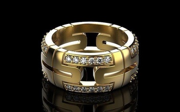 hochzeit ring 149 armband nett gold rose silber druckbar platin bling schmuck halskette juwel brillant diamant engagement ohrring ringe 3d print model - Mito3D