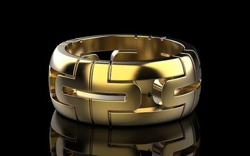 düğün yüzük 150 bilezik güzel altın gül gümüş yazdırılabilir platin bling takı kolye mücevher parlak elmas nişan küpe yüzükler 3d print model - Mito3D