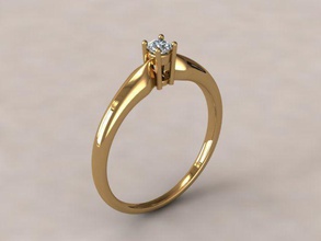 wedding ring 2978 diamond fashion jewelry rings brilliant cad design engagement gem gold jewel jewellery platinum printable silver diamant 3d print model - Mito3D