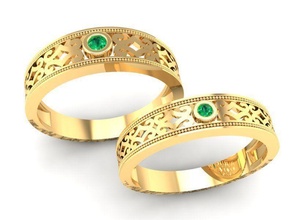 mariage bague 352 bijoux mode accessoires or diamant homme Hommes femme femmes unisexe conception feng shui anneaux 3d print model - Mito3D