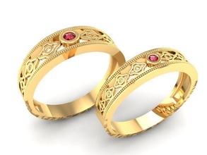 Casamento anel 355 joalheria moda acessórios ouro diamante homem homens mulher mulheres unissex Projeto feng shui argolas 3d print model - Mito3D