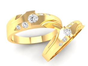 mariage bague 358 bijoux mode accessoires or diamant homme Hommes femme femmes unisexe conception feng shui anneaux 3d print model - Mito3D