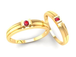 wedding ring 369 jewelry fashion accessories gold diamond man men woman women unisex design fengshui rings 3d print model - Mito3D