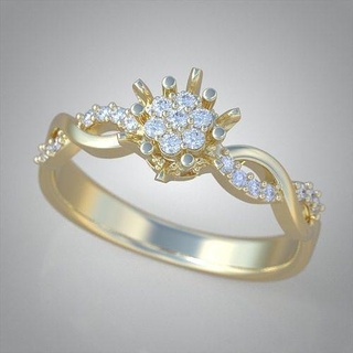 yüzük 3d model 0002 yazdır model10 platin takı altın gümüş mücevher elmas düğün kolye lüks yüzükler küpe bilezik zincirler bilezikler 3d print model - Mito3D
