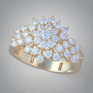 düğün yüzük 3d 0003 Yazdır model10 platin takı altın gümüş mücevher elmas kolye lüks yüzükler küpe bilezik zincirler bilezikler 3d print model - Mito3D