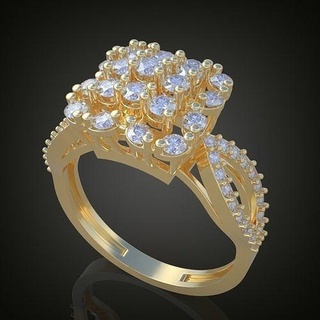Hochzeit Ring 3d 0015 drucken model9 Platin Schmuck Gold Silber Juwel Diamant Anhänger Luxus Ringe Ohrring Ohrringe Armband Halskette Ketten 3d print model - Mito3D