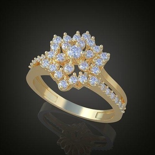 Boda anillo 3d 0045 impresión model8 joyería joya oro plata colgante pendiente colgantes diamante lujo anillos arete pendientes pulsera collar platino cadenas 3d print model - Mito3D