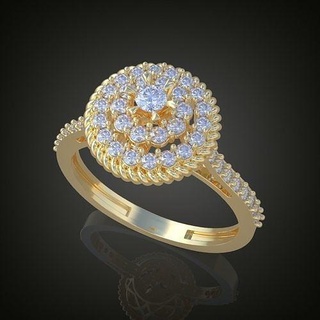 nozze squillare 3d 0047 Stampa model15 gioielleria oro argento gioiello pendente ciondoli diamante lusso anelli orecchino orecchini braccialetto collana platino Catene 3d print model - Mito3D