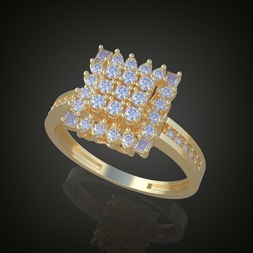 Casamento anel 3d 0050 impressão model10 joalheria ouro prata jóias jóia pingente pingentes diamante luxo argolas brinco brincos pulseira colar platina correntes 3D print model - Mito3D