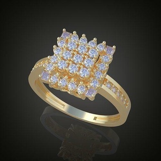 düğün yüzük 3d 0050 Yazdır model10 takı altın gümüş mücevher kolye elmas lüks yüzükler küpe bilezik platin zincirler 3d print model - Mito3D