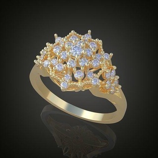 nozze squillare 3d 0053 Stampa model12 gioielleria oro argento gioiello pendente ciondoli diamante lusso anelli orecchino orecchini braccialetto collana platino Catene 3d print model - Mito3D