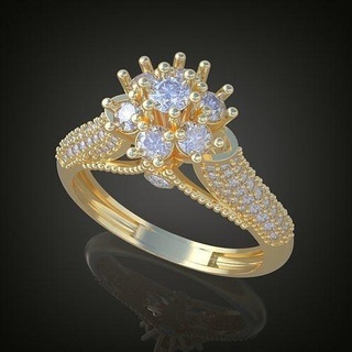 Boda anillo 3d 0056 impresión model10 oro joyería joya colgante pendiente colgantes diamante lujo anillos arete pendientes pulsera collar platino plata cadenas 3d print model - Mito3D