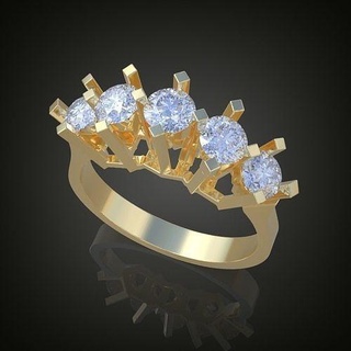 Hochzeit Ring 3d 0074 druckbar model15 Mode Schönheit Platin Schmuck Gold Silber Sterling engagem Juwel Anhänger Diamant Ringe 3d print model - Mito3D