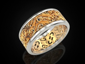 anello di nozze 75 gioielli stampa 3dprinted stampabile anelli il design gioiello d'oro moda printabl la oro altri prototipazione argento matrimonio 3d print model - Mito3D