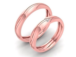 wedding ring 820 jewelry fashion accessories gold diamond design rings 3d print model - Mito3D