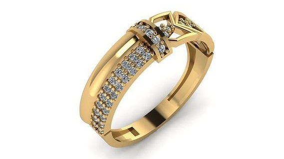 Boda anillo cóctel piedra preciosa imprimible colección 008 compromiso joyería Moda alto deshierbe oro banda joya anillos 3d print model - Mito3D