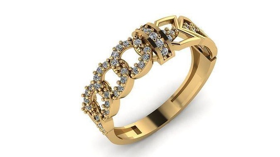 Boda anillo cóctel piedra preciosa imprimible colección 032 compromiso joyería Moda alto deshierbe oro banda joya anillos 3d print model - Mito3D