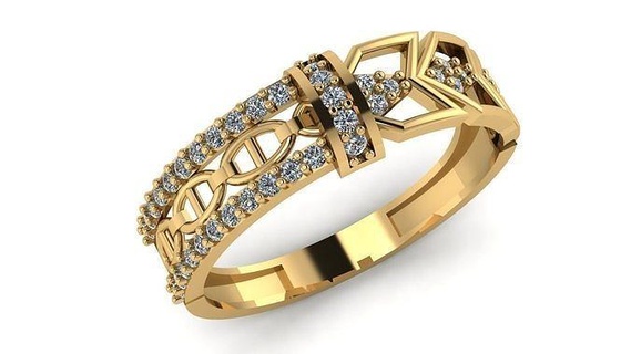 Casamento anel coquetel pedra preciosa imprimível coleção 035 noivado jóias moda Alto capina ouro banda joalheria argolas 3d print model - Mito3D
