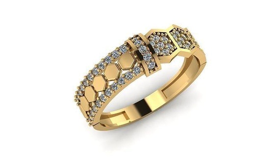 Casamento anel coquetel pedra preciosa imprimível coleção 031 noivado jóias moda Alto capina ouro banda joalheria argolas 3d print model - Mito3D