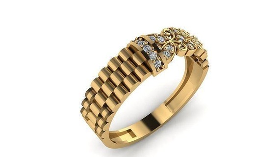 Boda anillo cóctel piedra preciosa imprimible colección 011 compromiso joyería Moda alto deshierbe oro banda joya anillos plata 3d print model - Mito3D