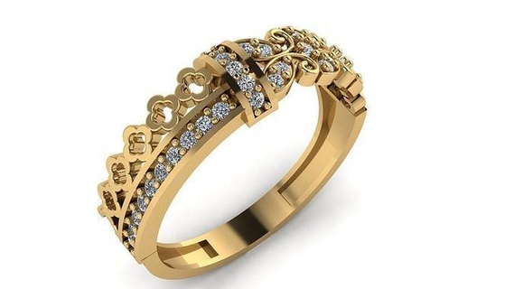 Boda anillo cóctel piedra preciosa imprimible colección 017 compromiso joyería Moda alto deshierbe oro banda joya anillos plata 3d print model - Mito3D