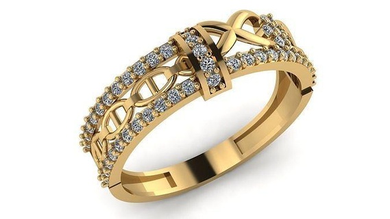 Casamento anel coquetel pedra preciosa imprimível coleção 035 noivado jóias moda Alto capina ouro banda joalheria argolas 3d print model - Mito3D