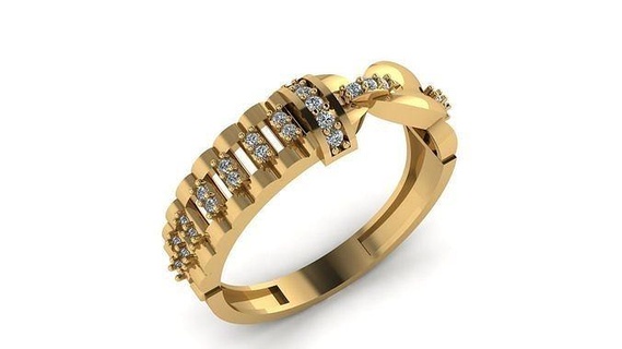 Boda anillo cóctel piedra preciosa imprimible colección 002 compromiso joyería Moda alto deshierbe oro banda joya anillos 3d print model - Mito3D