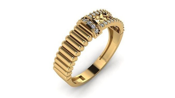 Casamento anel coquetel pedra preciosa imprimível coleção 007 noivado jóias moda Alto capina ouro banda joalheria argolas 3d print model - Mito3D