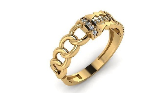 Casamento anel coquetel pedra preciosa imprimível coleção 015 noivado jóias moda Alto capina ouro banda joalheria argolas 3d print model - Mito3D