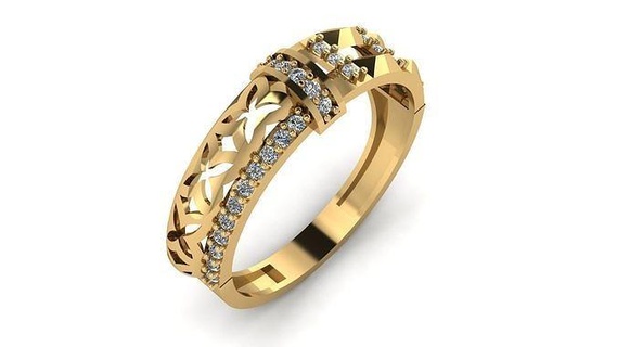 Casamento anel coquetel pedra preciosa imprimível coleção 007 noivado jóias moda Alto capina ouro banda joalheria argolas 3d print model - Mito3D