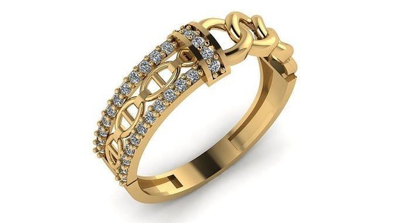 Boda anillo cóctel piedra preciosa imprimible colección q022 compromiso joyería Moda alto deshierbe oro banda joya anillos 3d print model - Mito3D