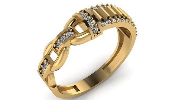 düğün yüzük kokteyl değerli taş yazdırılabilir Toplamak 007 nişan mücevher moda yüksek ayıklama altın grup takı yüzükler 3d print model - Mito3D