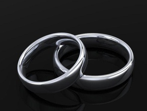 wedding ring comfort nice jewelry gold smooth various models rings 3d print model - Mito3D