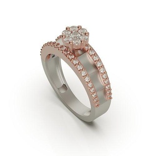 nozze squillare d2 cad tanazmohamadi beglamorous1 diamante argento oro gioielleria moda Fidanzamento collana orecchino pendente braccialetto solitario anelli 3d print model - Mito3D
