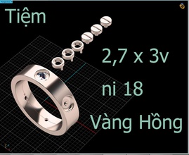 el anillo de boda diseño modelado otnho punto la joyería joya diamante los anillos 3d print model - Mito3D