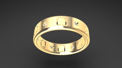 Ehering Gravur Schmuck 3d gold Silber Juwel ring Ringe gem Edelsteine diamond Hochzeit Frau Frauen 3d print model - Mito3D