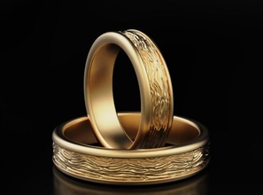 nozze squillare amanti 639 3dprinted design moda oro d'oro gioiello gioielleria Stampa stampabile stampa prototipazione anelli argento 3d print model - Mito3D